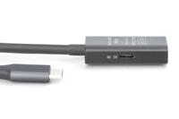 Digitus DA-73108 USB-C-kabel USB 3.2 Gen1, USB 3.2 Gen1, USB 3.0 USB-C, USB-C bus, USB-C stekker 5.00 m Zwart Actief met signaalversterking, Stekker past op - thumbnail