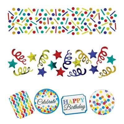 Amscan Confetti happy birthday mix 34 gr. | 24 stuks