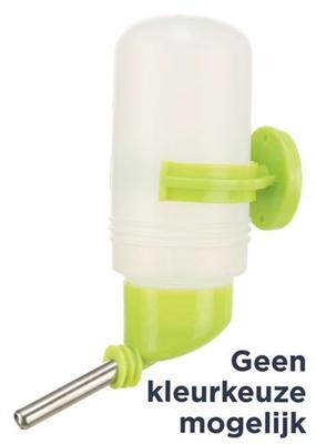 TRIXIE DRINKFLES KUNSTSTOF MET SCHROEFBEVESTIGING ASSORTI 250 ML 12 ST