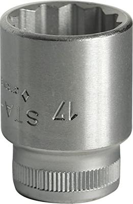 Stahlwille Dopsleutelbit | 3/8 inch 12-kant | sleutelwijdte 17 mm | lengte 31 mm | 1 stuk - 02010017 02010017