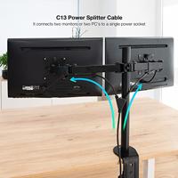 Voedingskabel NANOCABLE 10.22.0100 Zwart 1,8 m - thumbnail