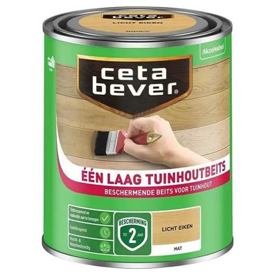 Cetabever Één laag Tuinhoutbeits - Licht Eiken