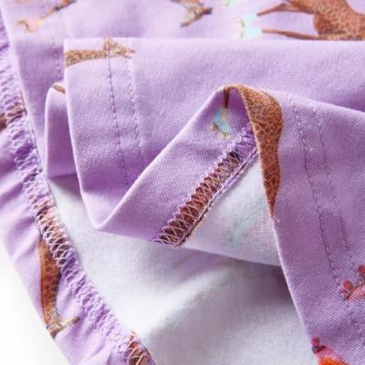 Kinderrokje girafprint 104 lila