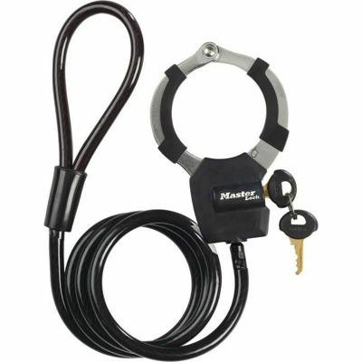 Masterlock Kabel gevlochten staal 1mxO8mm - 8275EURDPROBLK 8275EURDPROBLK - thumbnail