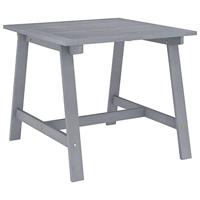 Tuintafel 88x88x74 cm massief acaciahout grijs - thumbnail