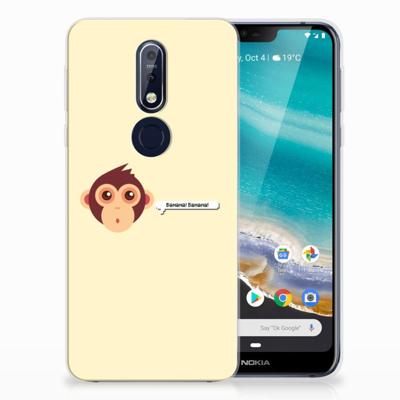 Nokia 7.1 Telefoonhoesje met Naam Monkey Nokia 7.1 Telefoonhoesje met Naam Monkey