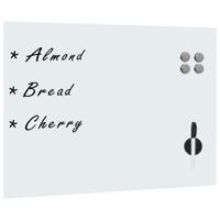 VidaXL Whiteboard voor aan de wand magnetisch 80x60 cm glas - thumbnail