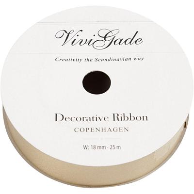 Creativ Company Cadeaulint, b: 18 mm, matt, goud, 25 m/ 1 rol