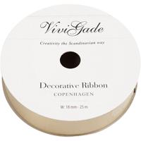 Creativ Company Cadeaulint, b: 18 mm, matt, goud, 25 m/ 1 rol - thumbnail