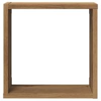 Wandschappen kubus 6st 30x15x30cm bewerkt hout artisanaal eiken - thumbnail