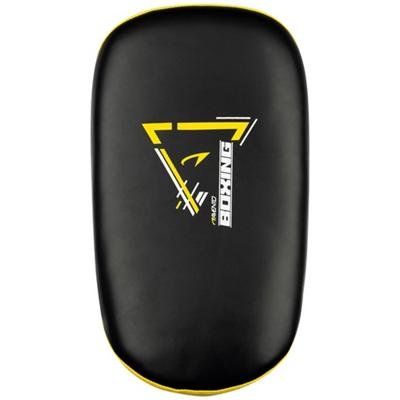 Avento sparring-blockpad 34,5 x 20,5 cm kunstleer zwart/geel