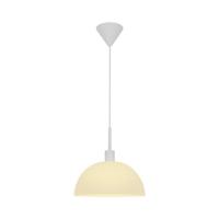 Hanglamp eettafel wit met opaalglazen kap E27 fitting Ellen 30 cm - thumbnail
