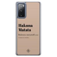 Samsung Galaxy S20 FE hybride hoesje - Hakuna matata - thumbnail