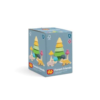 BigJigs Stapelspel - bosvriendjes - vanaf 12mnd - thumbnail