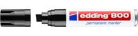 Viltstift edding 800 schuin 4-12mm zwart blister à 1 stuk - thumbnail