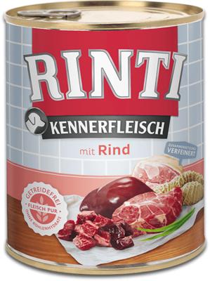 RINTI Kennerfleisch Beef - natvoer voor honden - 800g