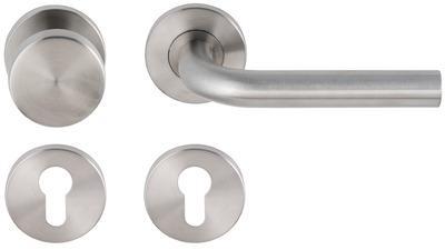 Knop/krukgarn LEONA DIN-L/R PF KL4 rvs mat PC