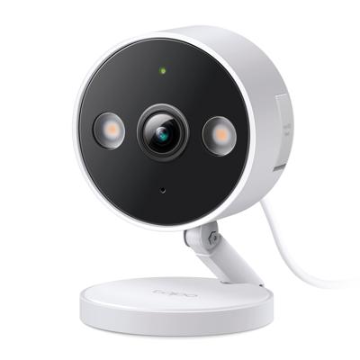 TP-Link 2K QHD-beveiligingscamera binnen/buiten, 2024 PCMag Editor's Choice, kleur nachtzicht, gratis persoon/huisdier/voertuigdetectie, babyfoon, lokale/cloudopslag, IP66, Dual-Spotlight (C120)
