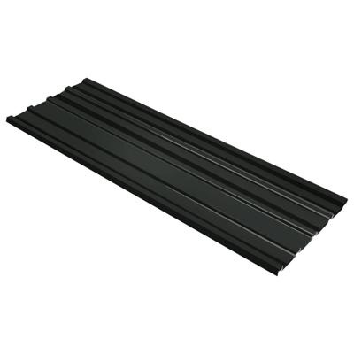 Dakpanelen 12 st gegalvaniseerd staal antraciet - thumbnail