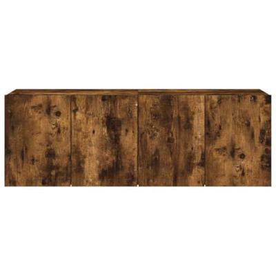 Tv-meubels 2 st wandgemonteerd 60x30x41 cm gerookt eikenkleurig Tv-meubels 2 st wandgemonteerd 60x30x41 cm gerookt eikenkleurig