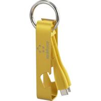 Renkforce RF-6721082 USB-kabel USB 2.0 USB-C stekker 0.15 m Geel Sleutelhanger, Flesopener - thumbnail