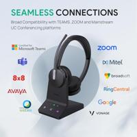 Yealink WH64 Mono UC-DECT Headset met draadloze microfoon en ruisonderdrukking - thumbnail