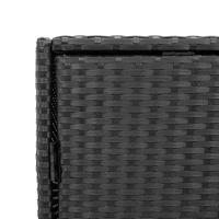 Tuinkast 55x59x80 cm poly rattan zwart - thumbnail