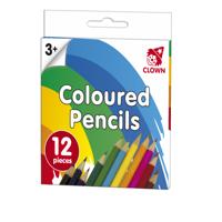 Clown Kleurpotloden 12 Stuks - thumbnail