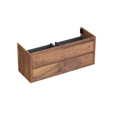 Onderkast Forzalaqua Gela 140x51x60 Cm 4 Softclose Lades Noten Pure Walnut