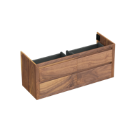 Onderkast Forzalaqua Gela 140x51x60 Cm 4 Softclose Lades Noten Pure Walnut - thumbnail