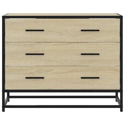 Ladekast 70x41x56 cm bewerkt hout sonoma eikenkleurig