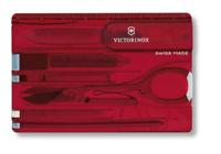 Victorinox SwissCard 0.7100.T Zakgereedschapsset Aantal functies 10 Robijn-rood - thumbnail