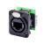 Neutrik NE8FDP-B RJ45-dataconnector etherCon D-serie NE8FDPB Bus, recht NE8FDP-B Aantal polen: 8P8C Zwart 1 stuk(s)
