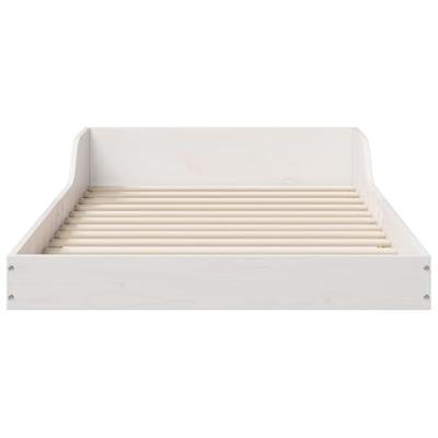Bedframe Wit 90 x 200 cm Massief grenenhout