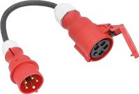 AS Schwabe 61376 Stroom Adapterkabel 16 A Zwart 0.3 m H07RN-F 5G 2,5 mm² - thumbnail