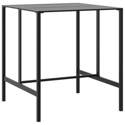 Bartafel 100x100x110 cm gepoedercoat staal zwart