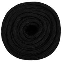 VidaXL Werktouw 16 mm 100 m polyester zwart - thumbnail