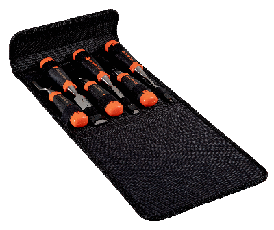 Bahco Hand Steekbeitelset 6-delig In Etui - 434-S6-PP