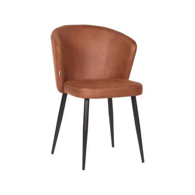 LABEL51 Eetkamerstoel 'Wave' Microfiber, kleur Cognac LABEL51 Eetkamerstoel 'Wave' Microfiber, kleur Cognac