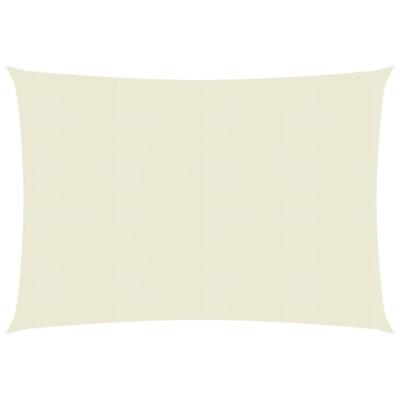 VidaXL Zonnezeil 160 g/m² 3x4,5 m hdpe crèmekleurig