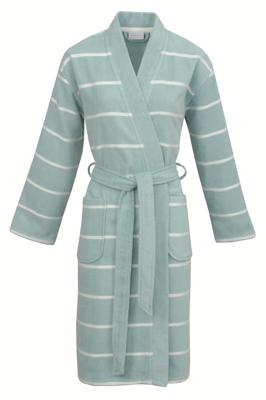 Carl Ross Carl Ross Unisex Badjas Kimono 33110 Ocean blue/Offwhite M