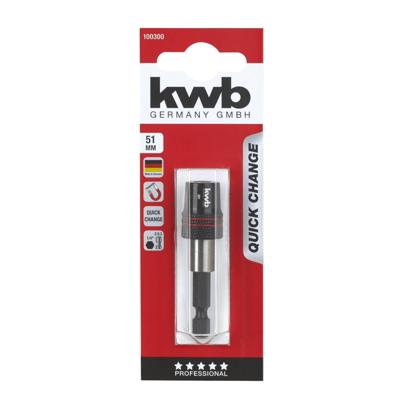 kwb 100300 QUICK CHANGE snelwissel-bithouder 1/4 (6.3 mm)