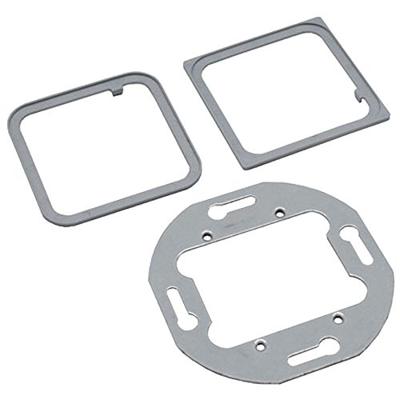 Kindermann 7442000001 montageframe voor multimedia aansluitsysteem, 55 x 55 mm zwart