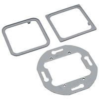 Kindermann 7442000001 montageframe voor multimedia aansluitsysteem, 55 x 55 mm zwart - thumbnail