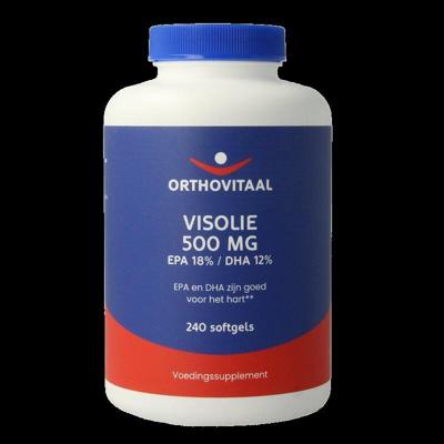 OrthoVitaal Visolie 500mg EPA 18% DHA 12% 240 Softgels