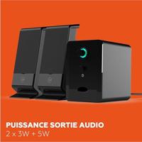 2.1-luidspreker - MOBILITY - ML314006 - Zwart - 2 luidsprekers - 5W vermogen - thumbnail