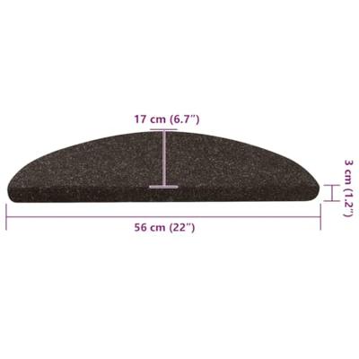 VidaXL Trapmatten zelfklevend 30 st 56x17x3 cm antracietkleurig VidaXL Trapmatten zelfklevend 30 st 56x17x3 cm antracietkleurig