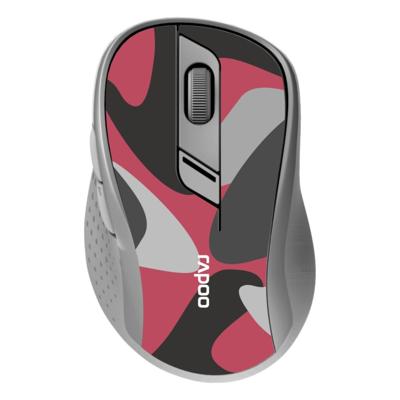 Rapoo M500 Silent Stille Multimodus Draadloze Optische Muis Rood/Camouflage Rapoo M500 Silent Stille Multimodus Draadloze Optische Muis Rood/Camouflage