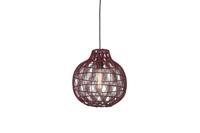 GOOD&MOJO Hanglamp 'Mendoza' Bamboe, 35cm, kleur Burgundy - thumbnail