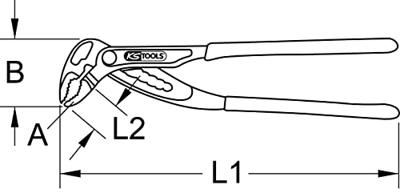 KS Tools 115.8502 1158502 Waterpomptang 175 mm